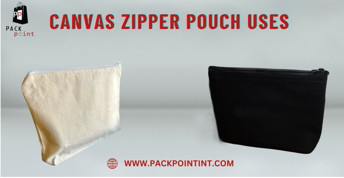 canvas zipper pouches