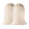 Premium Cotton Laundry Bags W/Shoulder Strap