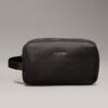 black toiletry bag