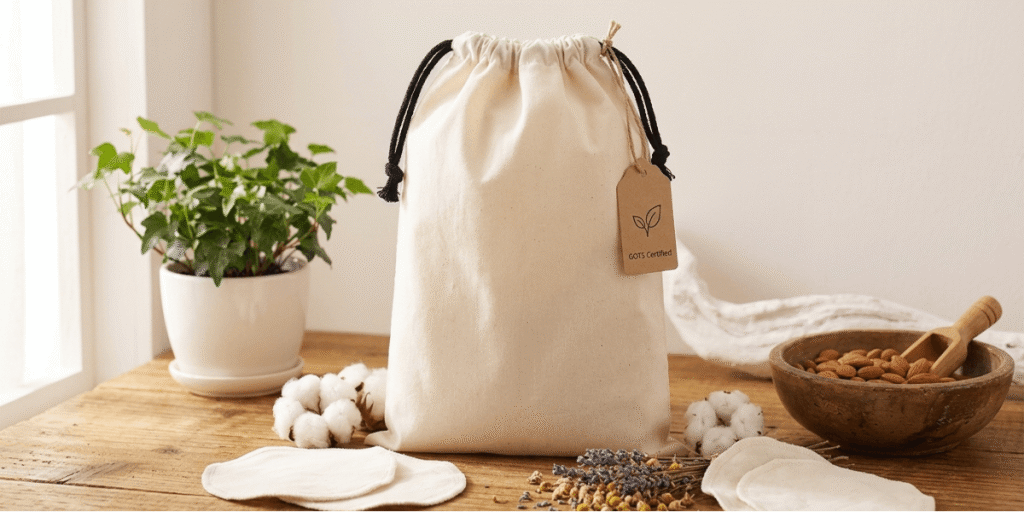 Organic Cotton Muslin Bags