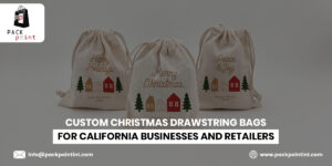 Custom Christmas Drawstring Bags for California Businesses and Retailers